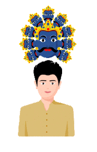 nestarpitagarwal mask assam neststickers northeastinspired Sticker