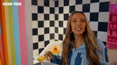 Maya Jama Reaction GIF by BBC Three