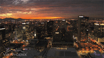 VisitPhoenix arizona phoenix skyline downtownphoenix GIF