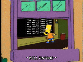 season 4 bart chalkboard GIF