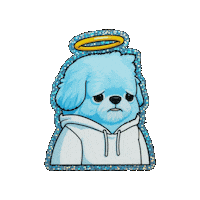 Puppy Depress Sticker by The LSD Hotel