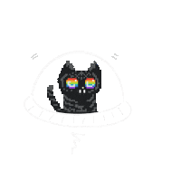 Cat Pixel Sticker