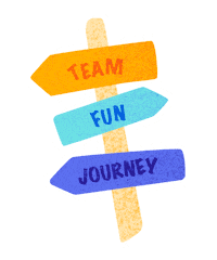 Outcrowd fun summer team trip Sticker