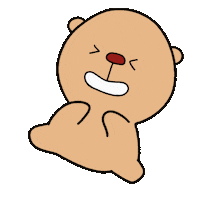 coggoming hello jump bear thankyou Sticker