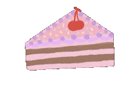 Birthday Cake Eating Sticker