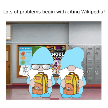 School Gnome GIF