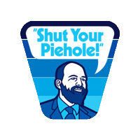 judgejohnhodgman shut up john hodgman bailiff piehole Sticker