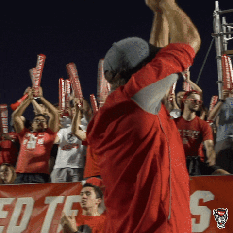 Clapping Fans GIF by NC State Athletics