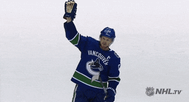 waving ice hockey GIF by NHL