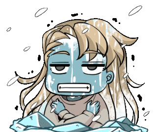 Snow Freezing Sticker by Jin