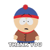 Stan Marsh Thank You Sticker by South Park