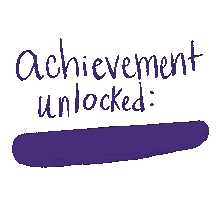 Achievement Unlocked Sticker by Beauty by Earth