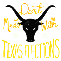 Voting Rights Texas Sticker by Creative Courage