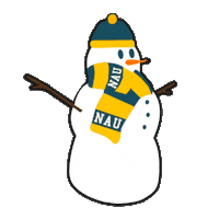 Northern Arizona University Snow Sticker by NAU Social