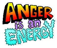 Energy Anger Sticker by Russell Taysom