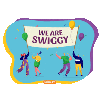 hungry delivery Sticker by Swiggy