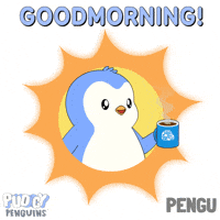 Good Morning GIF by Pudgy Penguins