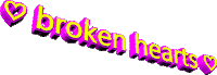 broken heart hearts Sticker by AnimatedText