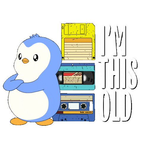 Old But Gold Dancing Sticker by Pudgy Penguins