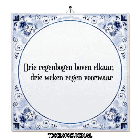 Regen Natuur Sticker by Tegelspreuken.nl