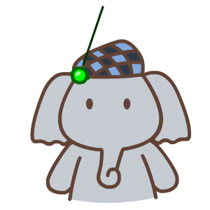 Emoji Elephant Sticker