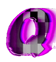 Glitch Alphabet Sticker by #BASILIO