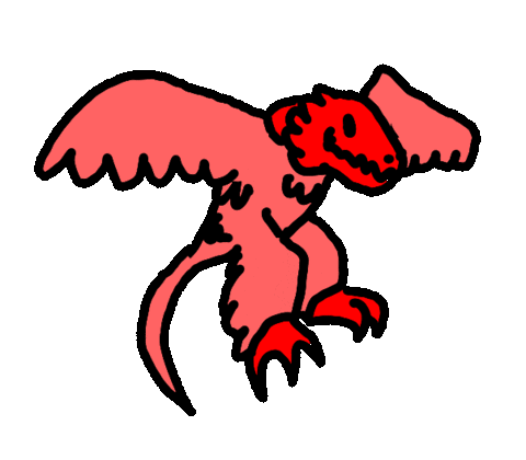 Raptor Flying Sticker