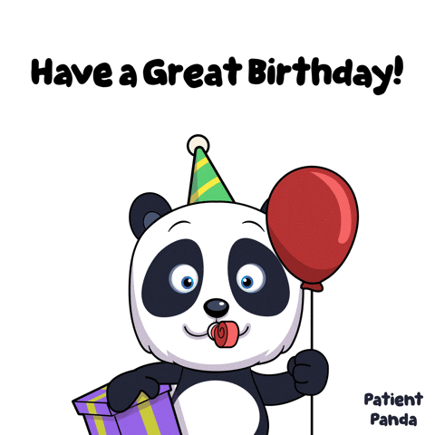 Happy Birthday Panda GIF by VeeFriends
