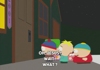 scared eric cartman GIF by South Park 