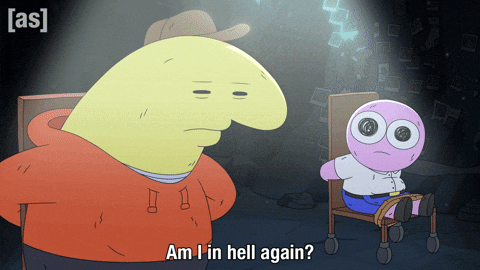 Looking Around GIF by Adult Swim