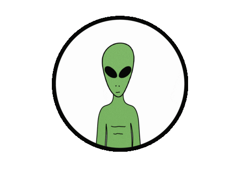 miakraft giphyupload alien ufo extraterrestrial Sticker