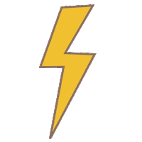 Energy Lightning Sticker by Rob Jelinski Studios, llc.