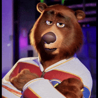 Dancing Bear Eye Roll GIF by Mark Tore