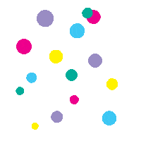 Happy Birthday Party Sticker by Ex-Voto Design / Leslie Saiz