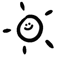 Happy Sun Sticker by haenaillust