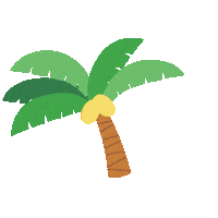 여름 야자수 Sticker by Huggies_korea