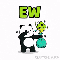 Panda Smells Bad GIF by Kanpai Pandas