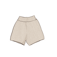 BlueWestBoutique clothes shorts beige knitted Sticker