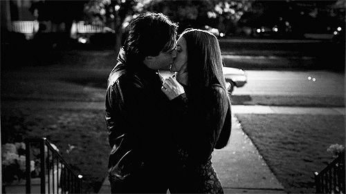black and white love GIF