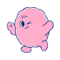 mongeegram wink 윙크 찡긋 몬지 Sticker