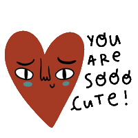 jusdecoconut heart jusdecoconut Sticker