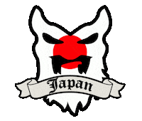 Japan Beard Sticker by BEARDED VILLAINS