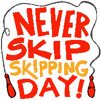 Workout Skipping Sticker