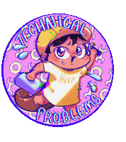 Technical Difficulties Oc Sticker