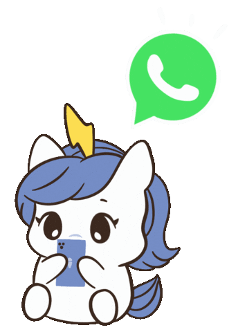 Wa Text Me Sticker by Brave Unicorn