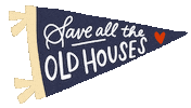 cheapoldhouses retro vintage home house Sticker