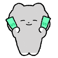 buza_super dance cat dancing money Sticker