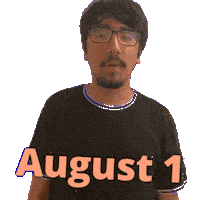 August 1 Sticker