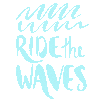 illustration hang ten Sticker