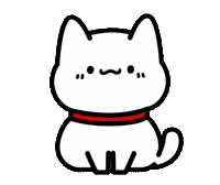 White Cat Sticker by Lord Tofu Animation